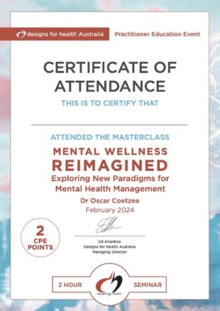 2024_01_Oscar Coetzee_Reimagining Mental Wellness_Certificate